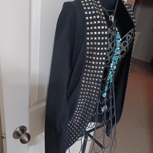 Silver-Studded Cardigan - Picture 2 of 9